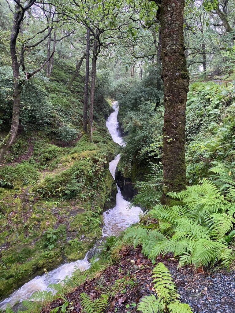 Waterfall in Glendalough, Ireland